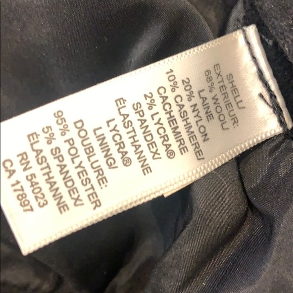 Wool/Nylon/Cashmere Lined Dress Pants by Banana Republic - Picture 6 of 7